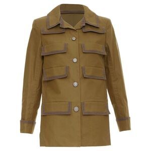 Chanel multipocket bronze cotton safari jacket